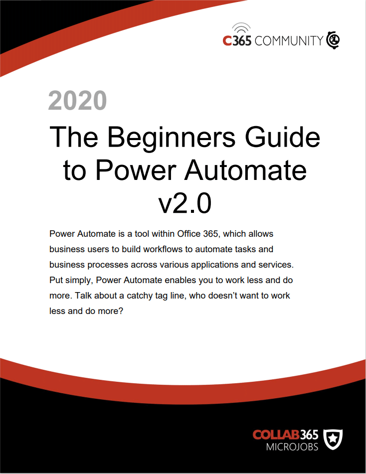 Beginners Guide to Power Automate (version 2)